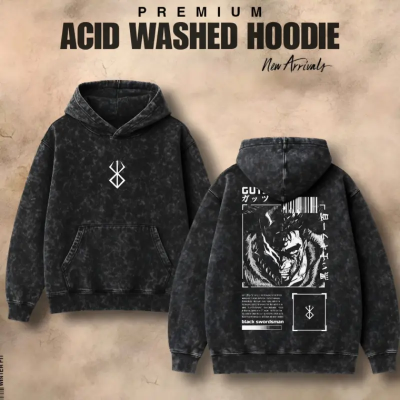 Acid Wash Hoodies Code: 004