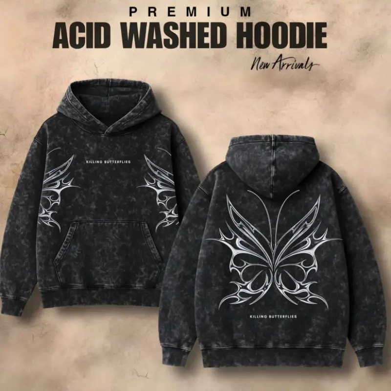 Acid Wash Hoodies Code: 006
